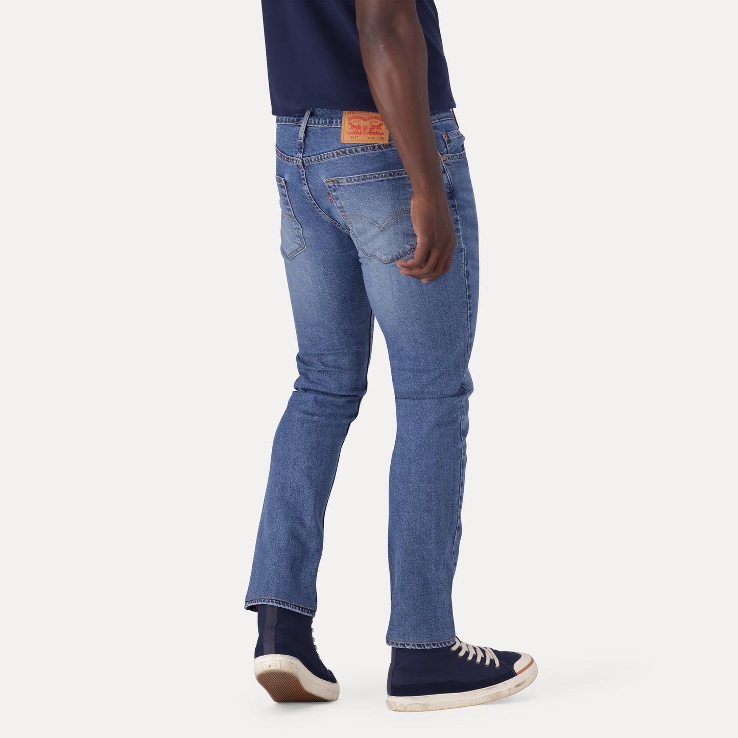 LEVI'S® MEN'S 511™ SLIM JEANS - MED INDIGO - WORN IN