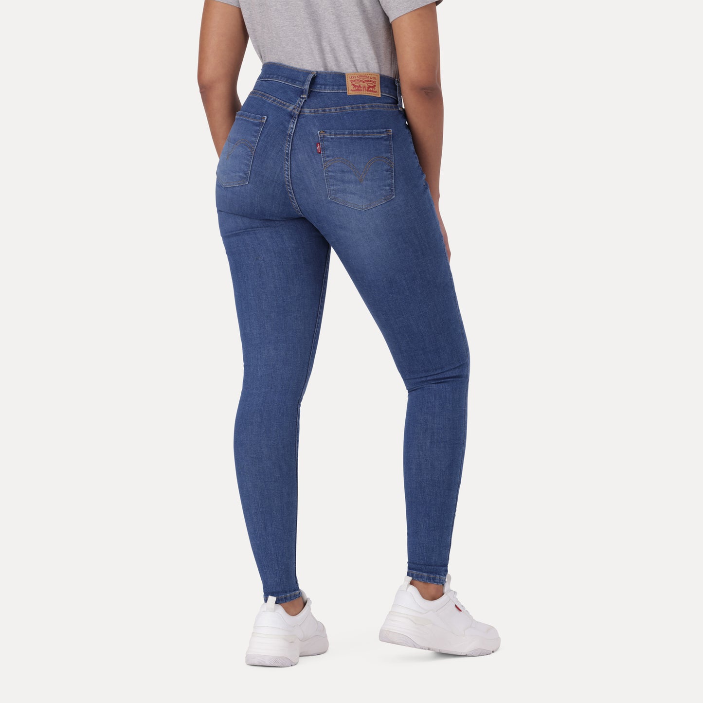 LEVI'S® CURVY SUPER SKINNY - DARK INDIGO - WORN IN