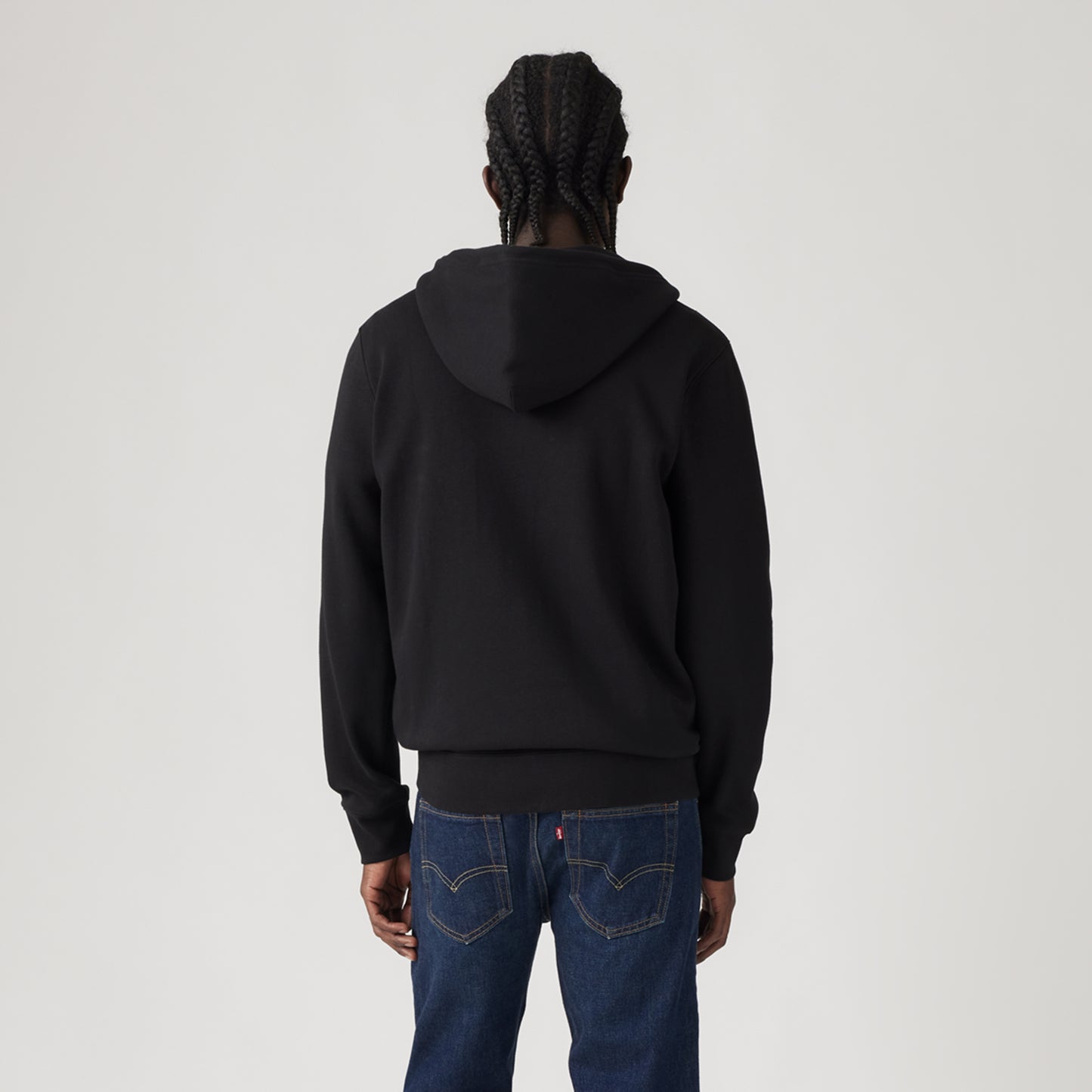 LEVI'S® MEN'S ZIP-UP HOODIE - BLACK