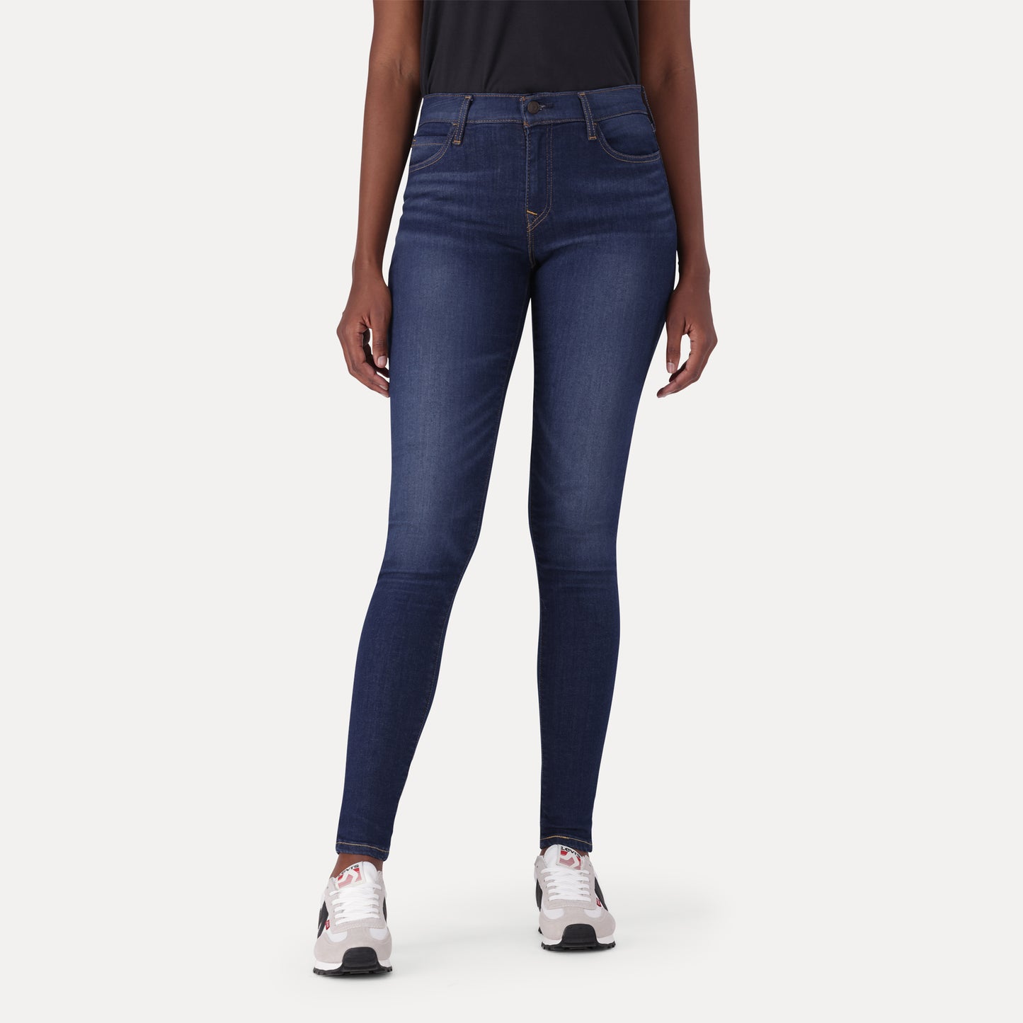 LEVI'S® WOMEN'S 710 SUPER SKINNY  - MED INDIGO - WORN IN