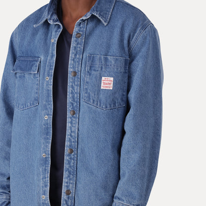 LEVI'S® MEN'S TELEGRAPH OVERSHIRT - MED INDIGO - WORN IN