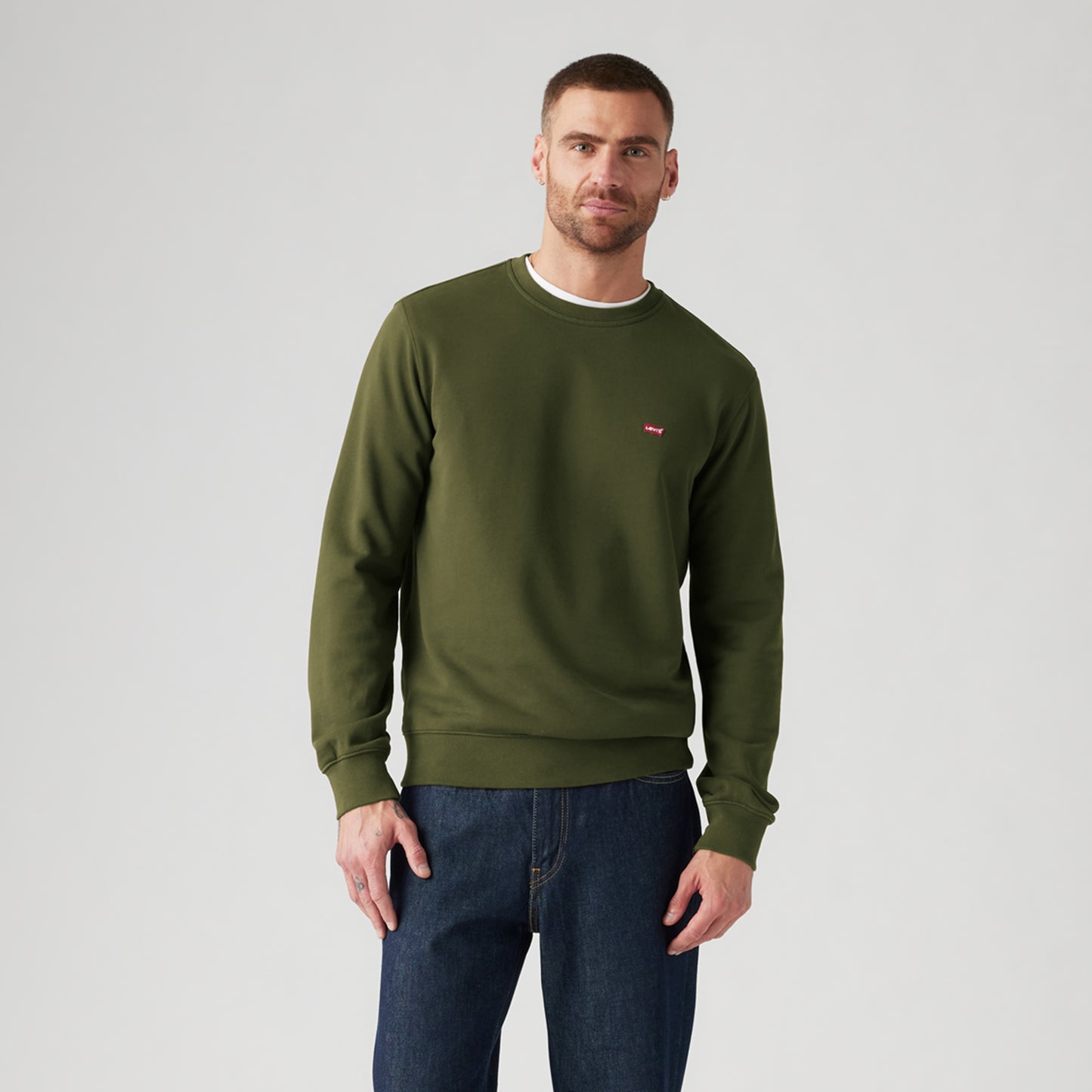 LEVI'S® MEN'S CLASSIC HOUSEMARK SWEATER - GREEN