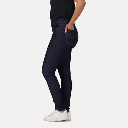 LEVI'S® WOMEN'S CURVY HIGH-RISE SUPER SKINNY  - DARK INDIGO - FLAT FINISH