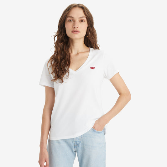 LEVI'S® WOMEN'S V-NECK T-SHIRT (PLUS SIZE) - NEUTRAL