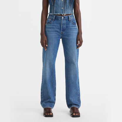 LEVI'S® WOMEN'S 501® '90S JEANS - MED-INDIGO-WORN IN