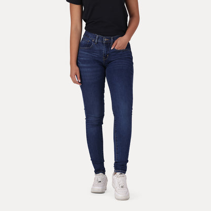 LEVI'S® WOMEN'S CURVY SUPER SKINNY  - DARK INDIGO - WORN IN