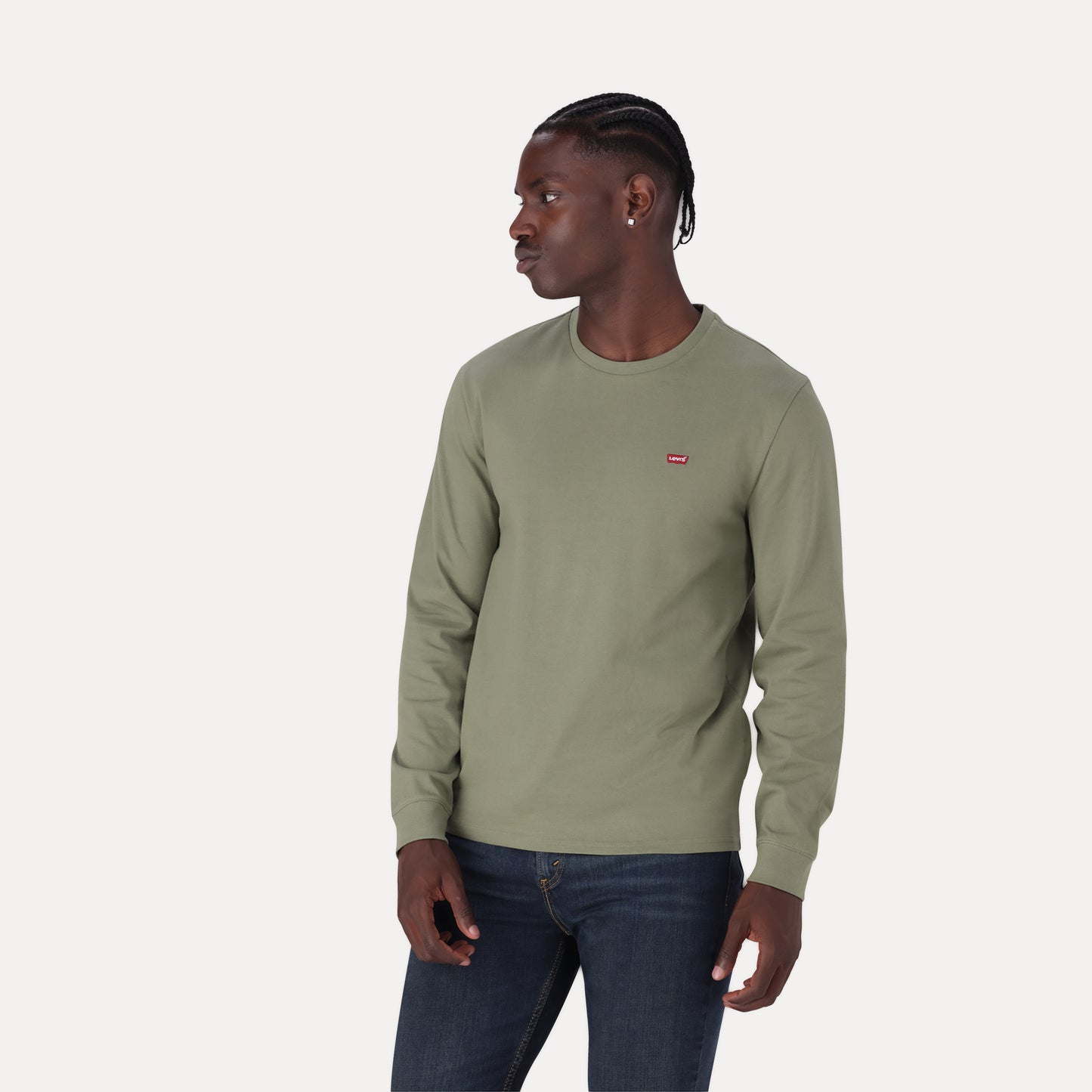 LEVI'S® MEN'S ORIGINAL HOUSEMARK LONG-SLEEVE T-SHIRT - GREEN