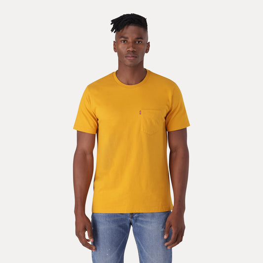 LEVI'S® MEN'S CLASSIC POCKET T-SHIRT - YELLOW/ORANGE