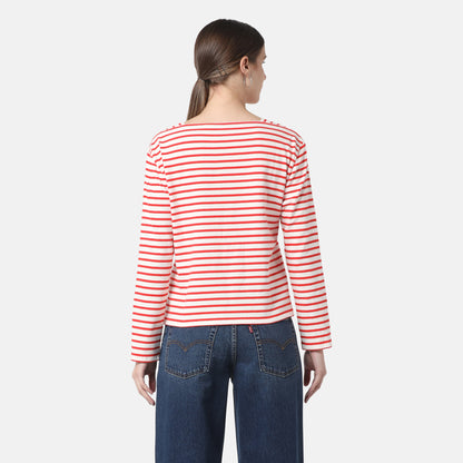 LEVI'S® WOMEN'S BAY SAILOR LONG-SLEEVE TEE - RED