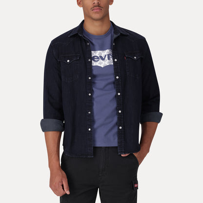 LEVI'S® MEN'S CLASSIC STANDARD FIT WESTERN SHIRT - BLUE