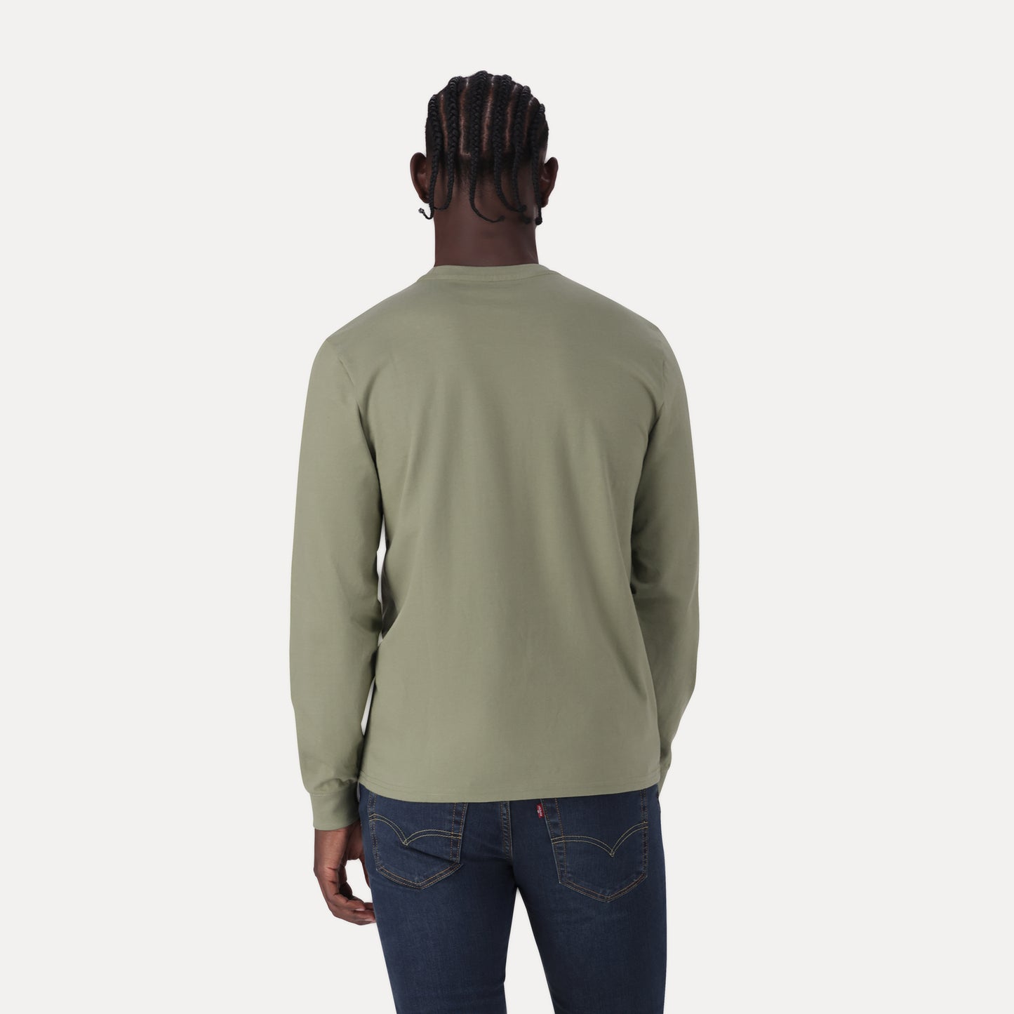 LEVI'S® MEN'S ORIGINAL HOUSEMARK LONG-SLEEVE T-SHIRT - GREEN