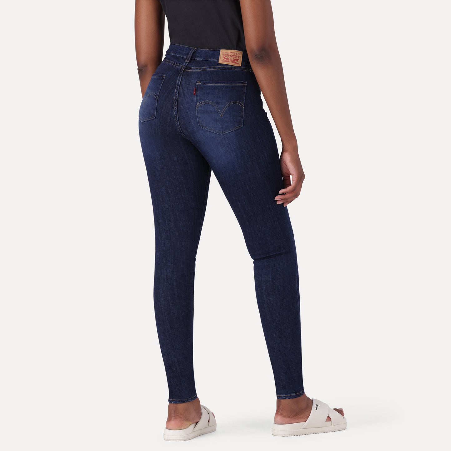 LEVI'S® CURVY SUPER SKINNY - MED INDIGO - WORN IN