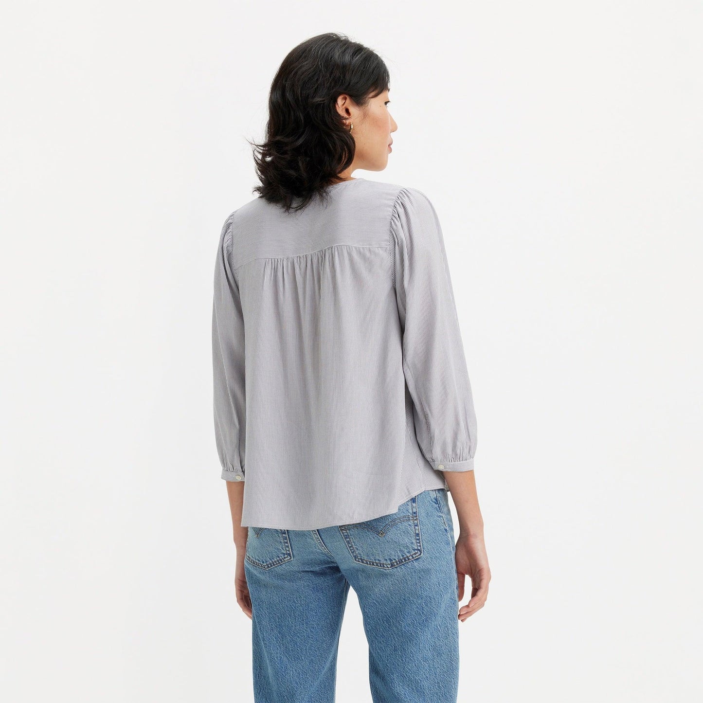 HALSEY BLOUSE - BLUE