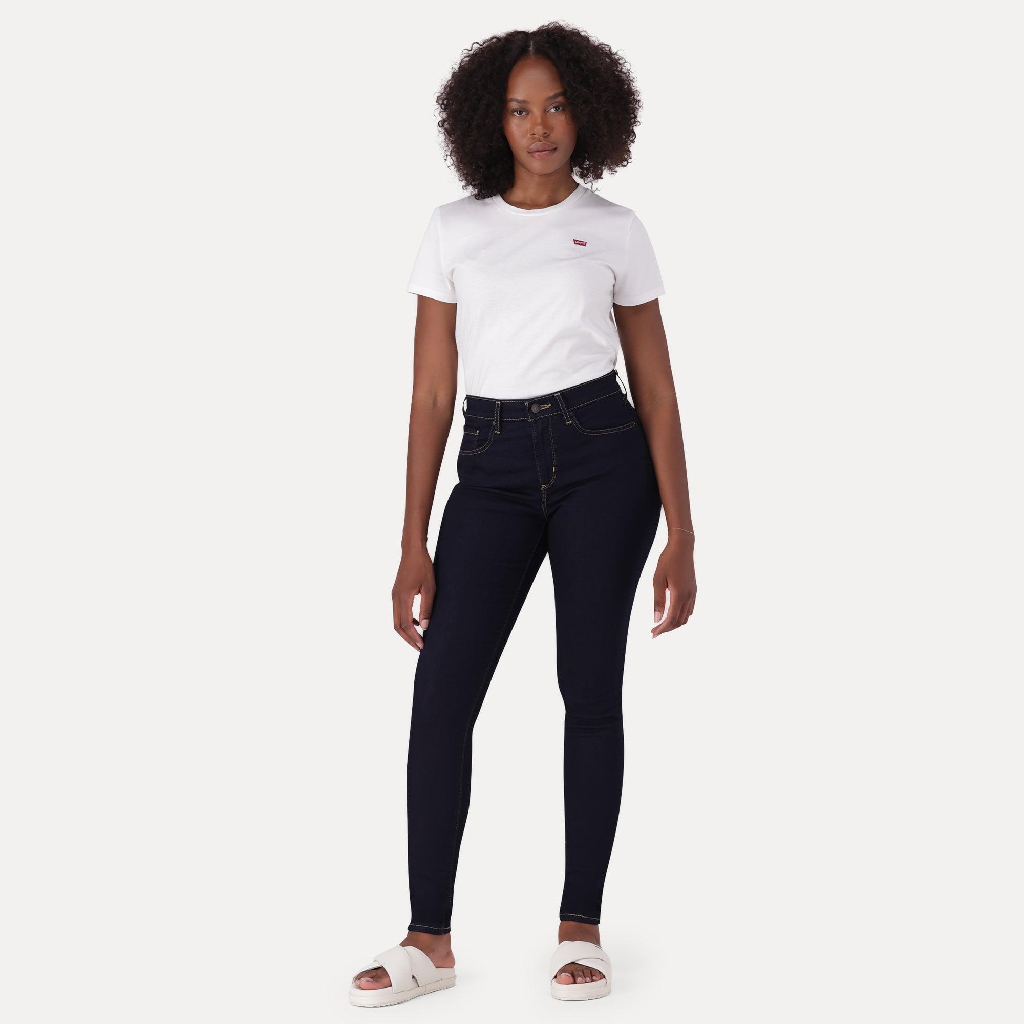 LEVI S CURVY HIGH RISE SUPERSKINNY DARK INDIGO FLAT FINISH