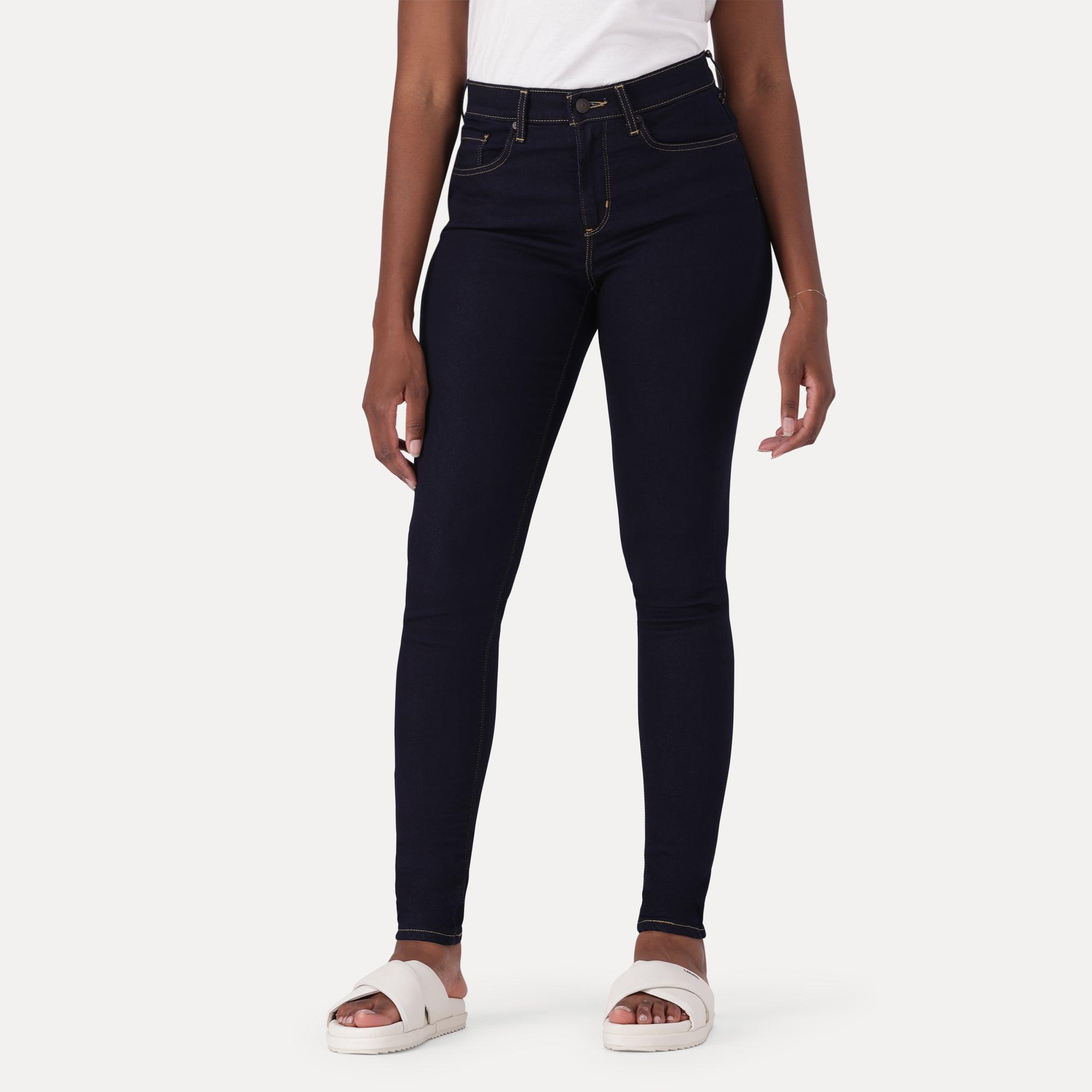 LEVI S CURVY HIGH RISE SUPERSKINNY DARK INDIGO FLAT FINISH