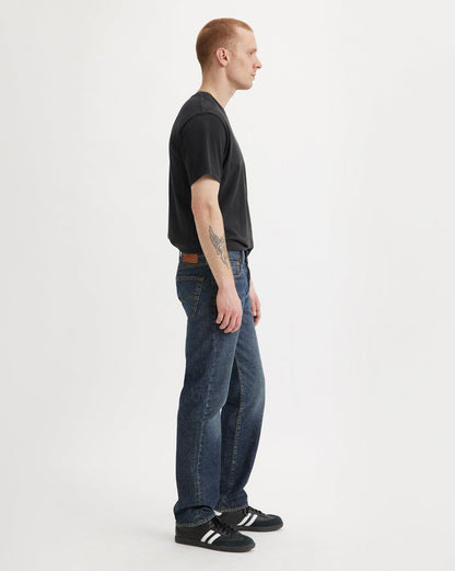 LEVI'S® MEN'S 501® ORIGINAL SELVEDGE JEANS - DARK INDIGO - WORN IN