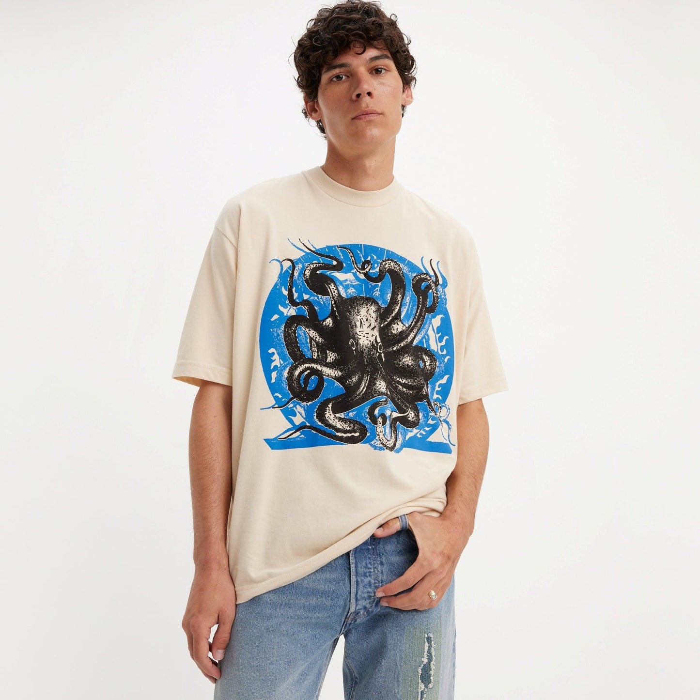 LEVI'S® SKATEBOARDING GRAPHIC BOXY T-SHIRT - WHITE