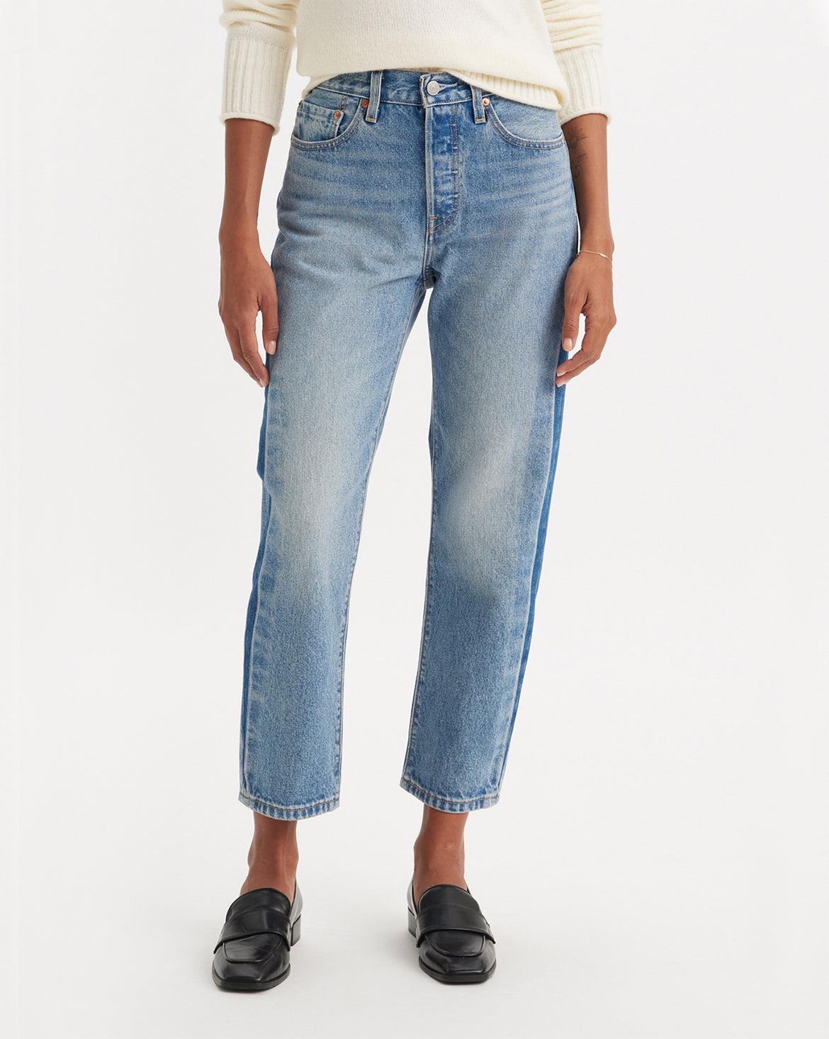 Buy LEVI'S® WOMEN'S 501® ORIGINAL CROPPED JEANS - MED INDIGO - WORN IN ...