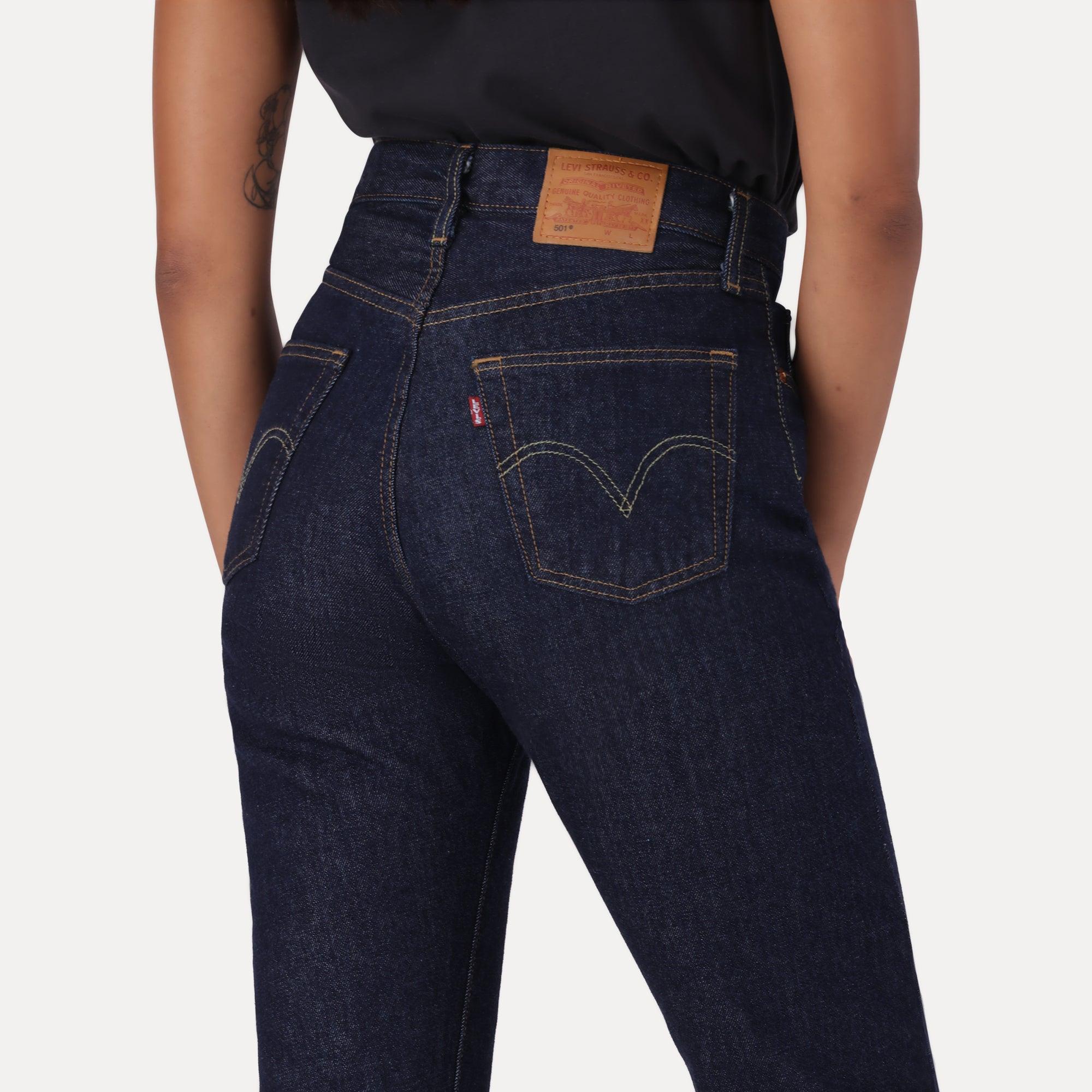 Buy LEVI'S® WOMEN'S 501® ORIGINAL JEANS - DARK INDIGO - FLAT FINISH ...