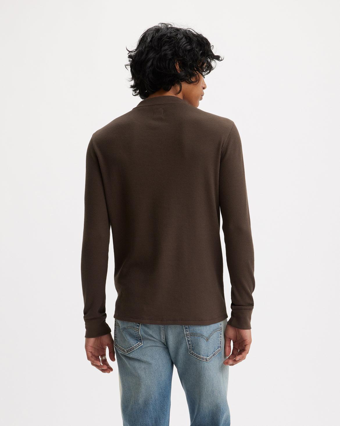 LONG-SLEEVE THERMAL HENLEY - NEUTRAL