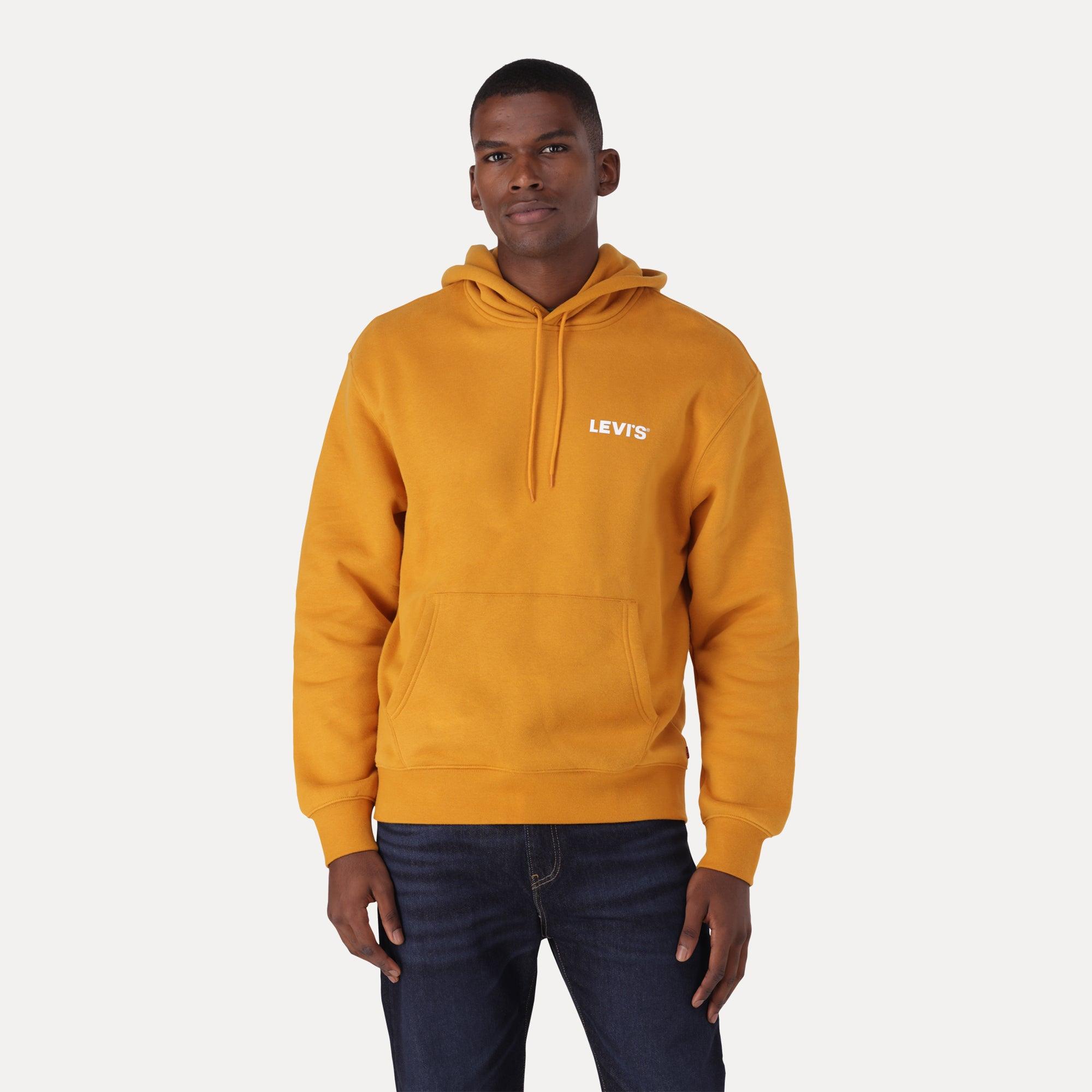 Yellow graphic hoodie mens sale