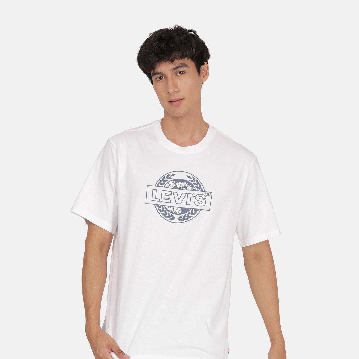 RELAXED FIT SHORT-SLEEVE GRAPHIC T-SHIRT - WHITE