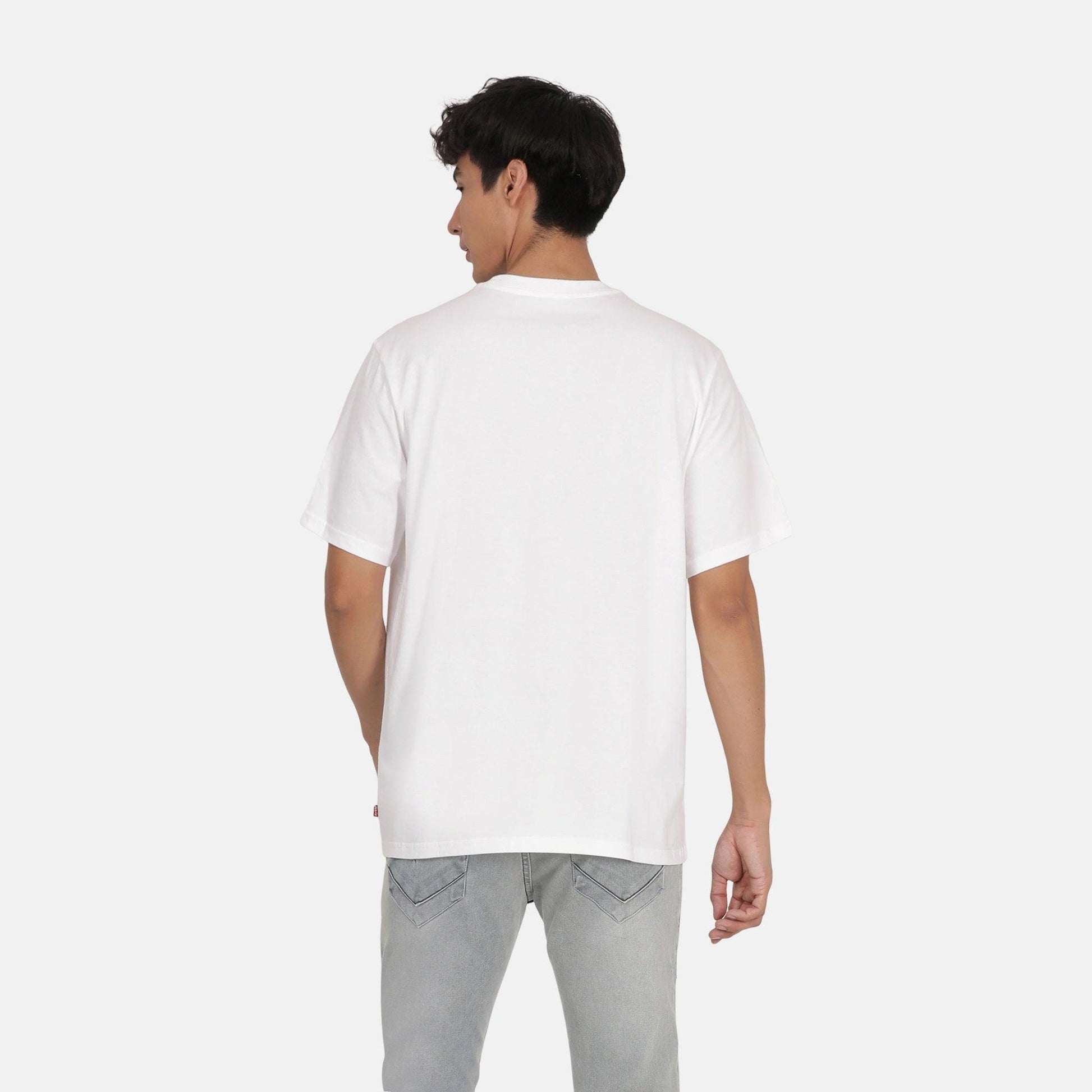 RELAXED FIT SHORT-SLEEVE GRAPHIC T-SHIRT - WHITE