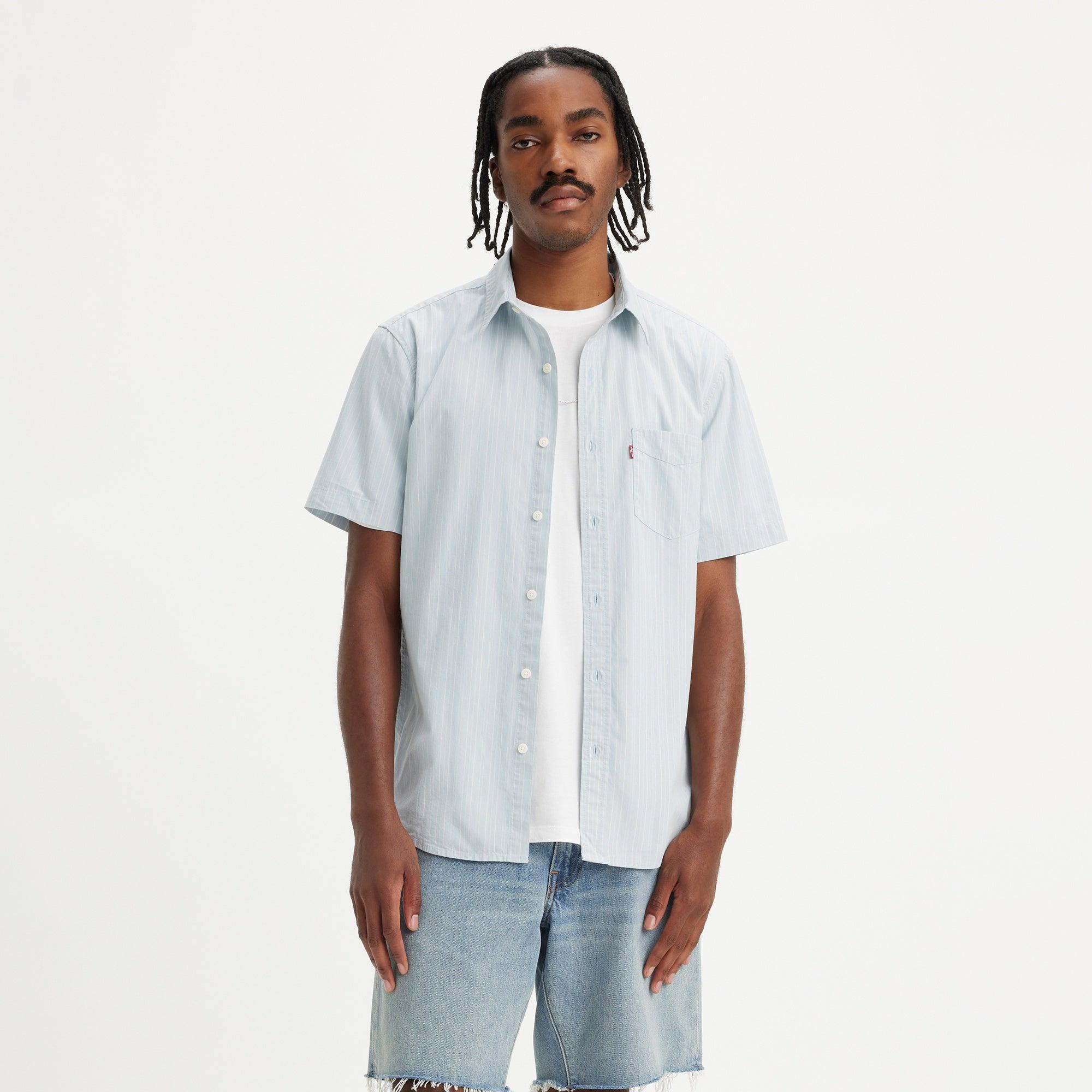 Levi's short sleeve denim shirt best sale