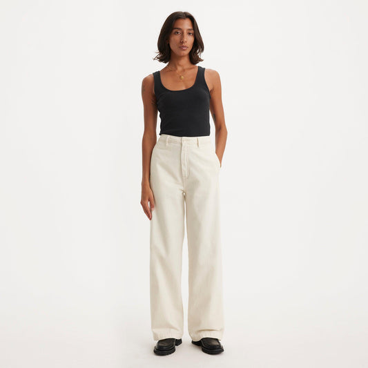 WELLTHREAD ORCRD SFT STR TROUSER SOFT CERAMIC - NEUTRAL